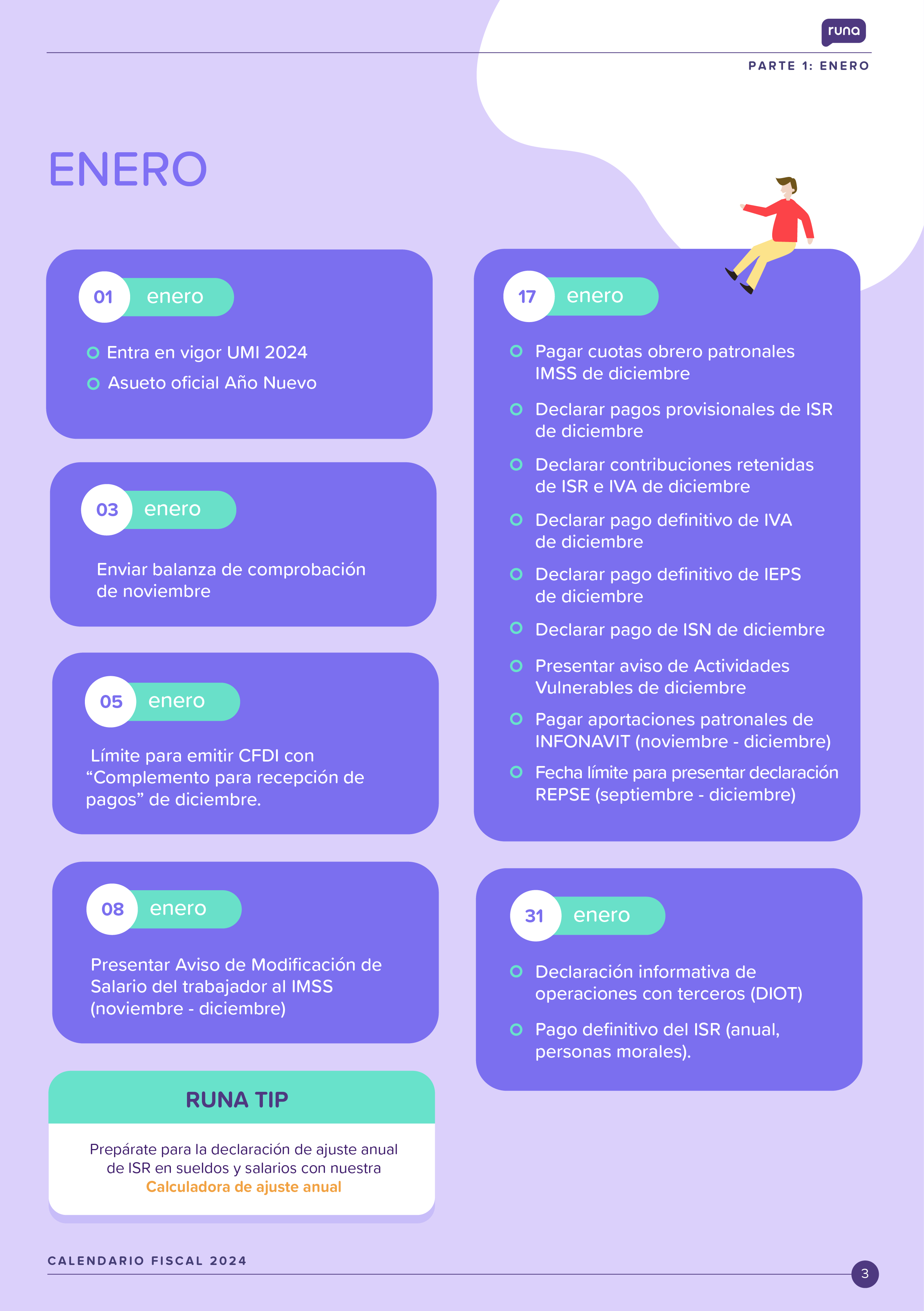 Calendario De Obligaciones Fiscales 2024